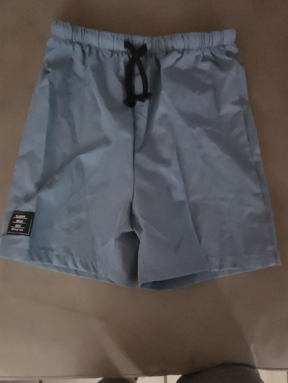 Classic Light Blue Athletic Drawstring Shorts 5T NWOT